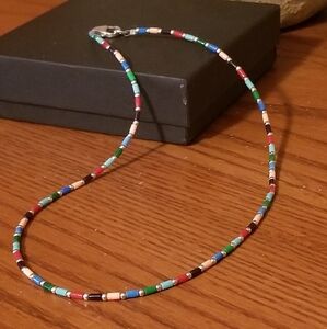 Silpada Sterling Silver & Multi-colored Bead Necklace